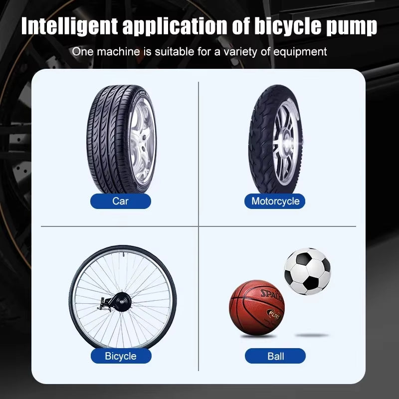 Portable Wireless Tire Inflator Air Compressor Pump Handheld Mini Self-Propelled Electric Tire Pump Air Pump