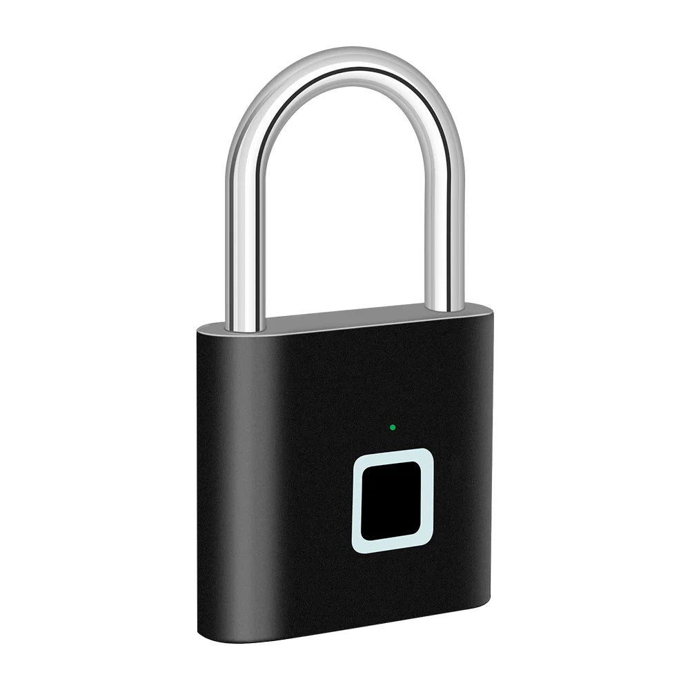 Smart Fingerprint Padlock USB Rechargeable Mini Size Finger Touch Lock for Door Cabinets Locker Bikes Door Lock